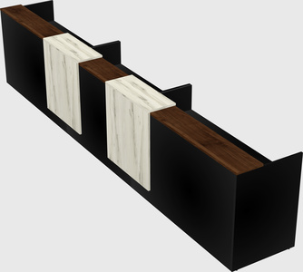Long reception desk