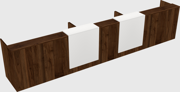 Long reception desk