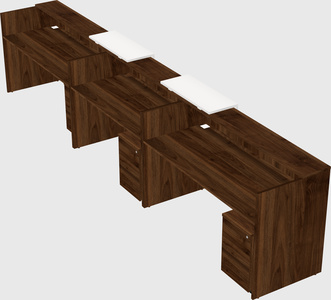 Long reception desk