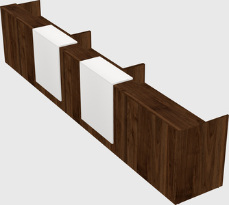 Long reception desk