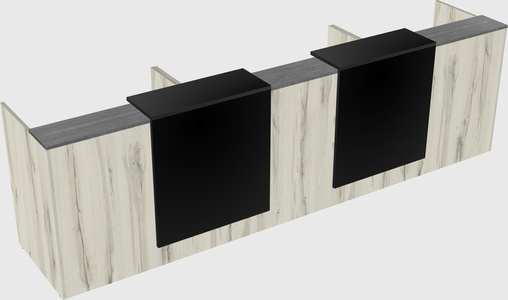 Long reception desk