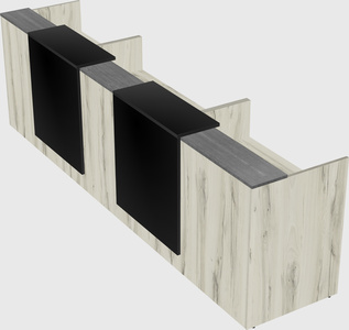 Long reception desk
