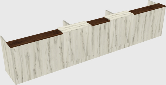 Long reception desk