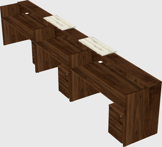 Long reception desk