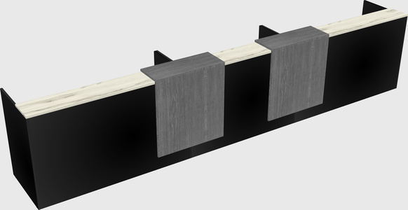 Long reception desk