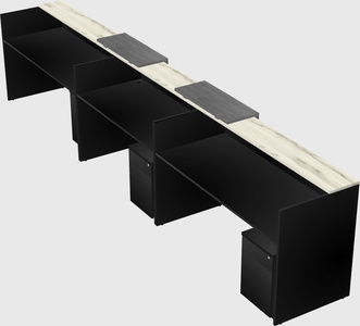 Long reception desk