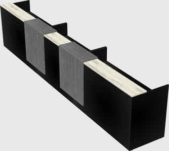 Long reception desk