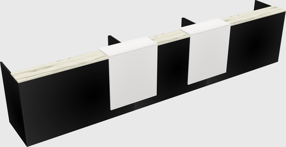 Long reception desk