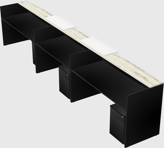 Long reception desk