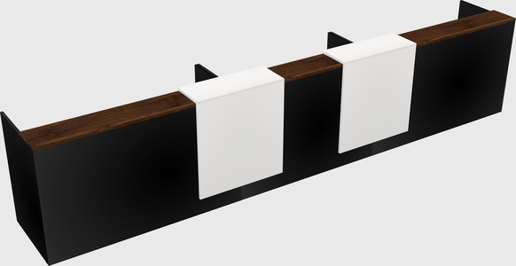 Long reception desk