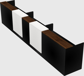 Long reception desk