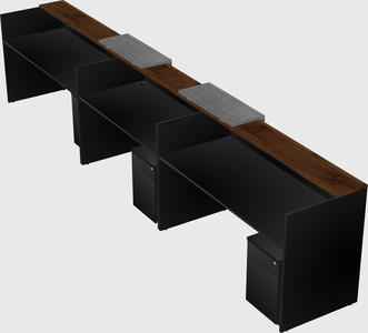Long reception desk