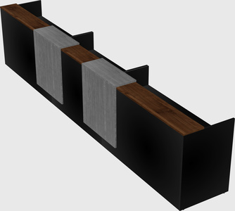 Long reception desk