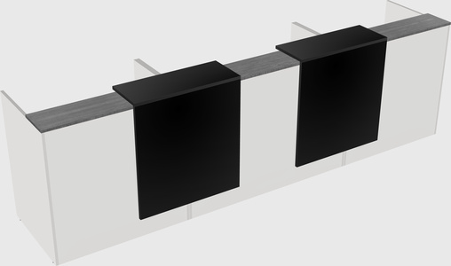 Long reception desk