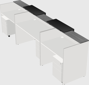 Long reception desk