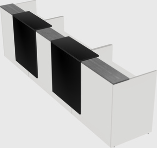 Long reception desk