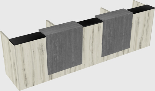 Long reception desk
