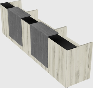 Long reception desk
