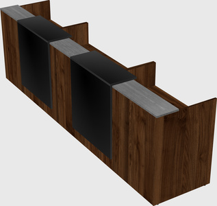 Long reception desk