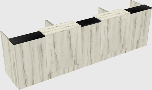 Long reception desk