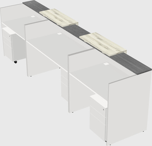 Long reception desk