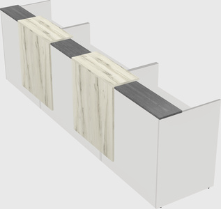 Long reception desk