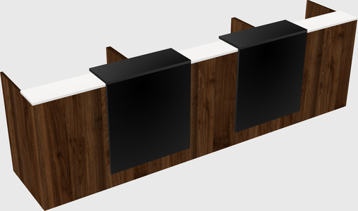 Long reception desk