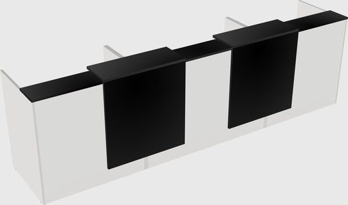 Long reception desk