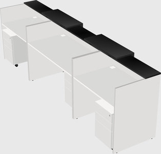 Long reception desk