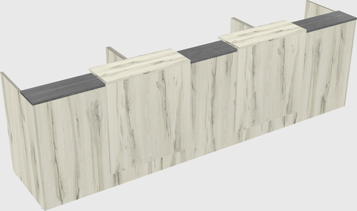 Long reception desk