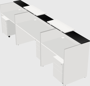 Long reception desk