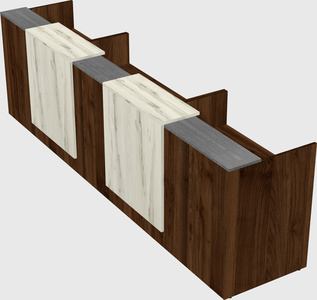Long reception desk