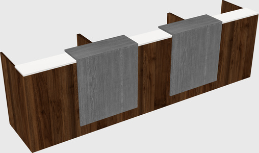 Long reception desk