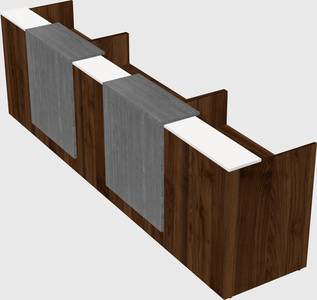 Long reception desk