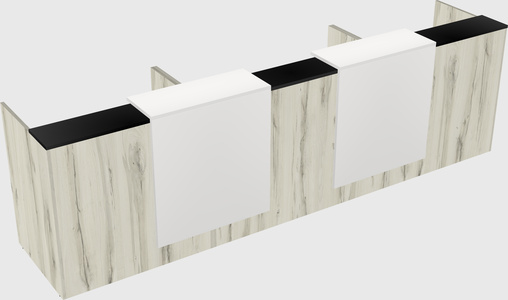 Long reception desk