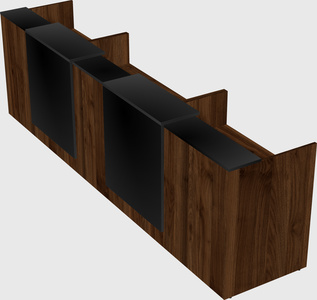 Long reception desk