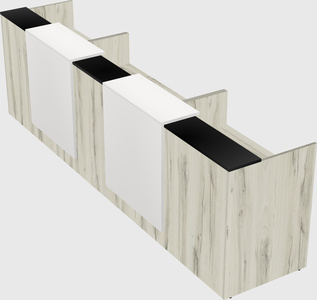 Long reception desk