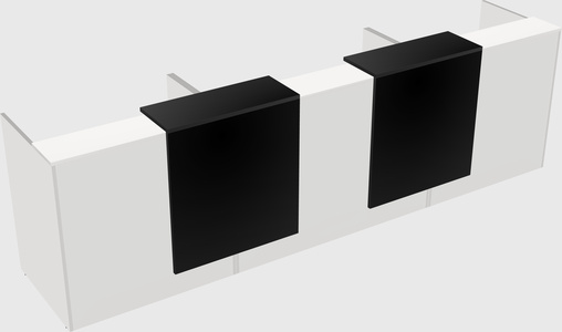 Long reception desk