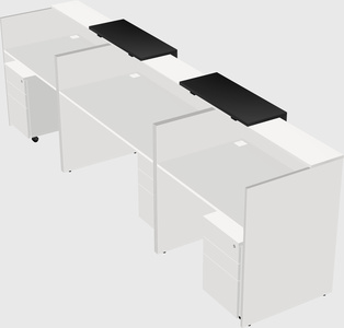 Long reception desk