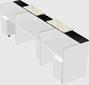 Long reception desk