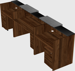 Long reception desk