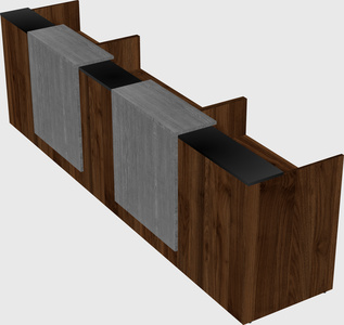 Long reception desk