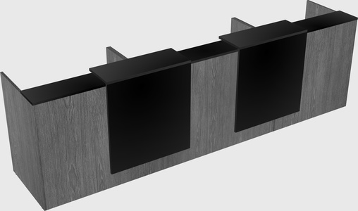Long reception desk