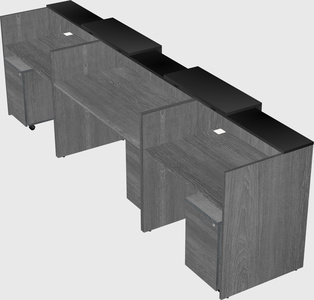 Long reception desk
