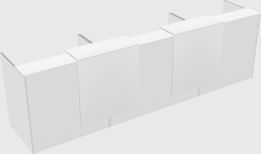Long reception desk