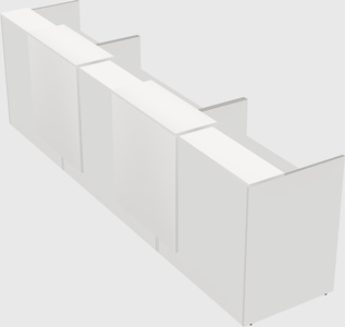 Long reception desk