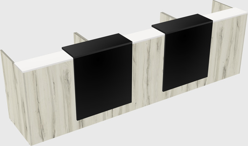 Long reception desk