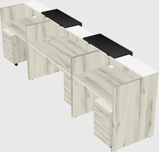 Long reception desk