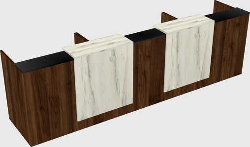 Long reception desk