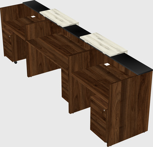 Long reception desk